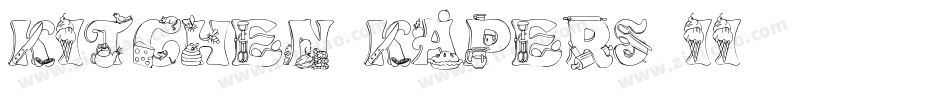 Kitchen Kapers II字体转换